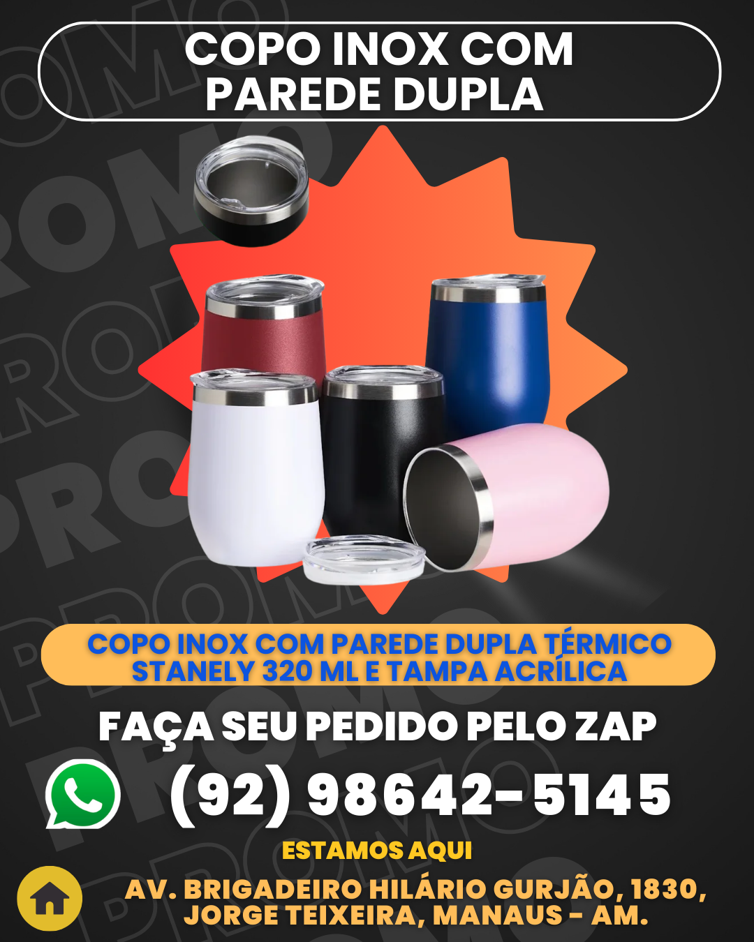 Copo Inox Com  Parede Dupla