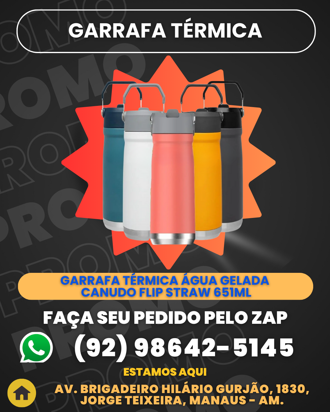 Garrafa TВrmica Stanley ╡gua Gelada Canudo Flip Straw 651ml