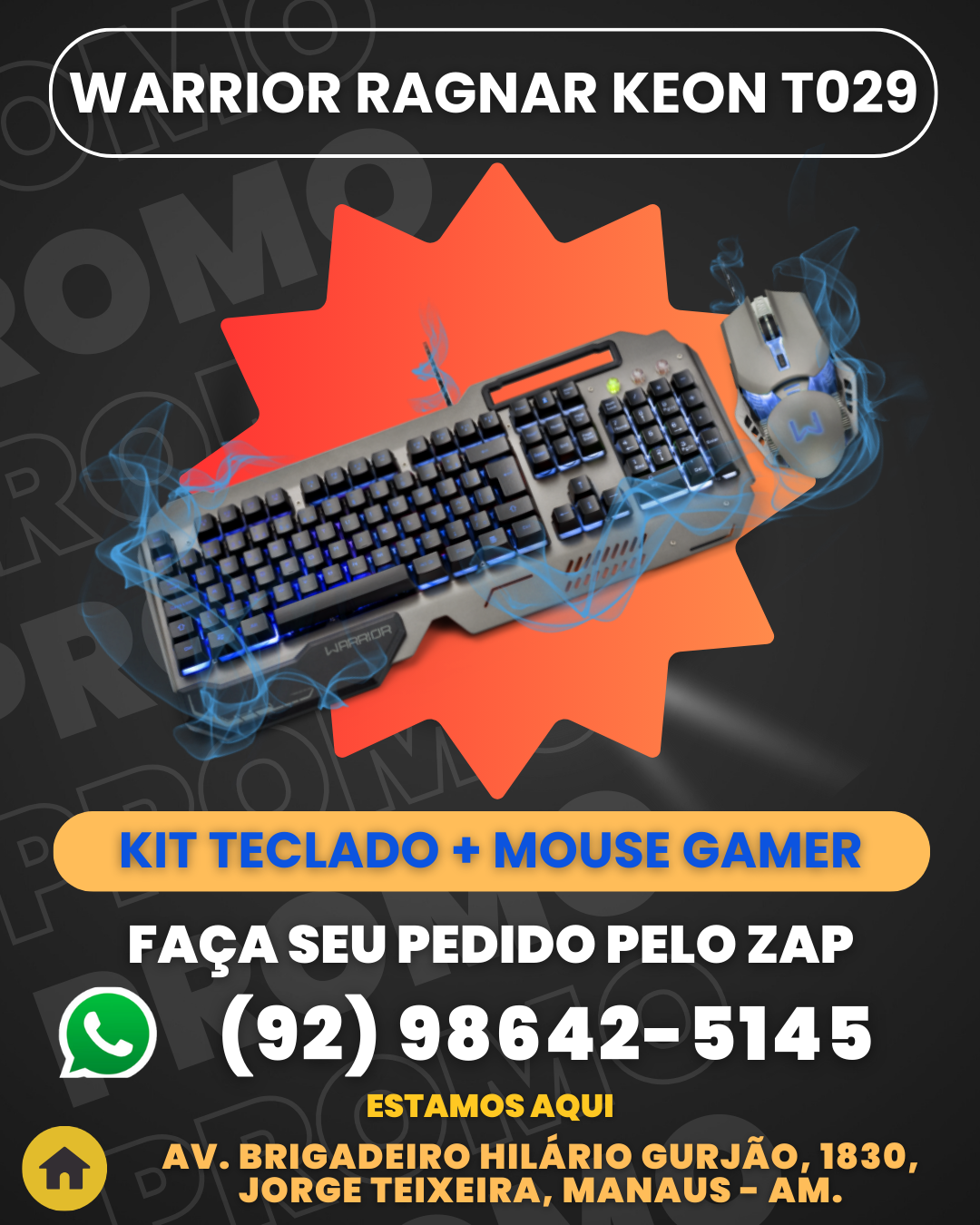 Teclado Warrior Ragnar Keon T029