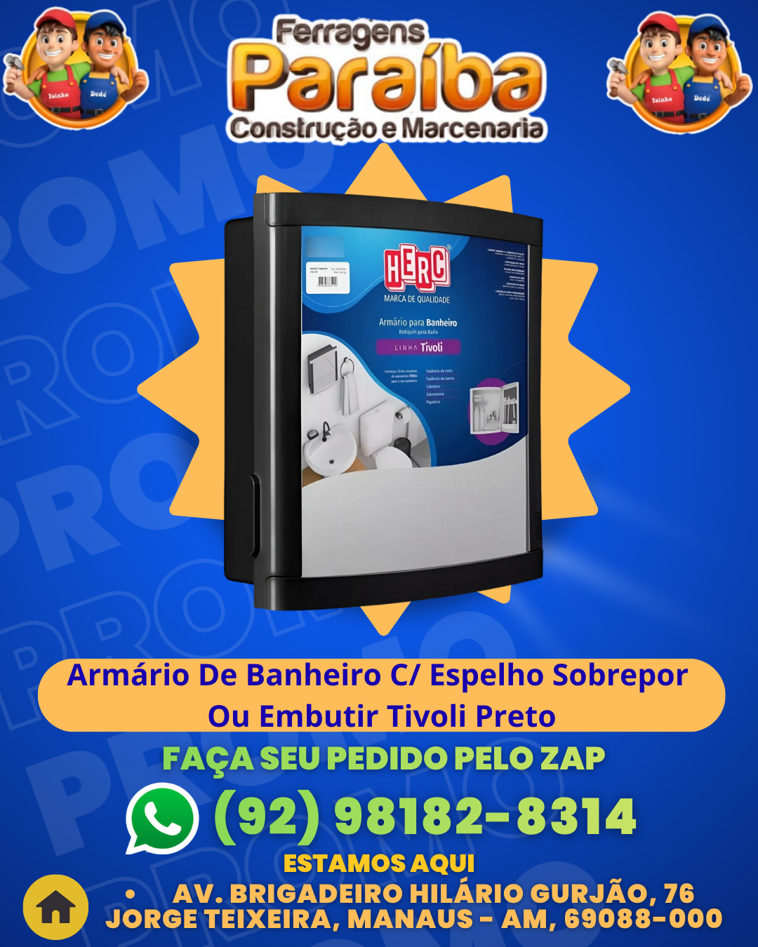 Armаrio De Banheiro C Espelho Sobrepor Ou Embutir Tivoli Preto 1 1