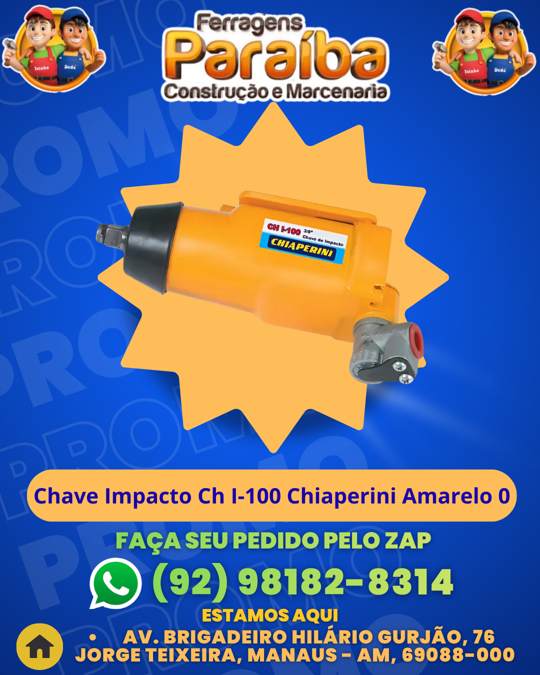 Chave Impacto Ch I-100 Chiaperini Amarelo 0 1 1