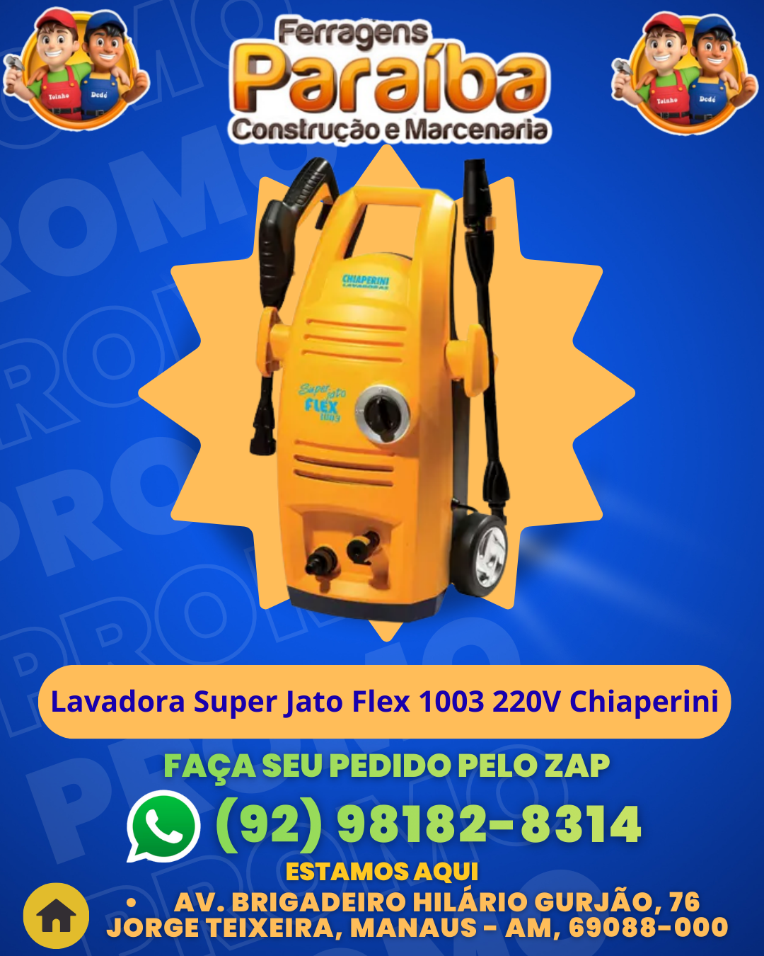 Lavadora Super Jato Flex 1003 220V Chiaperini 1 1