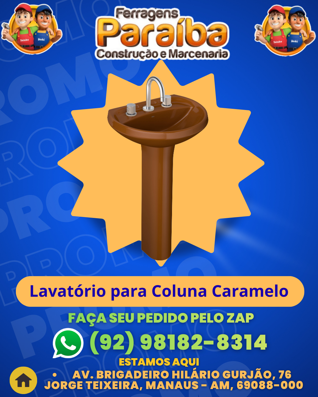 Lavatвrio para Coluna Caramelo 1 1