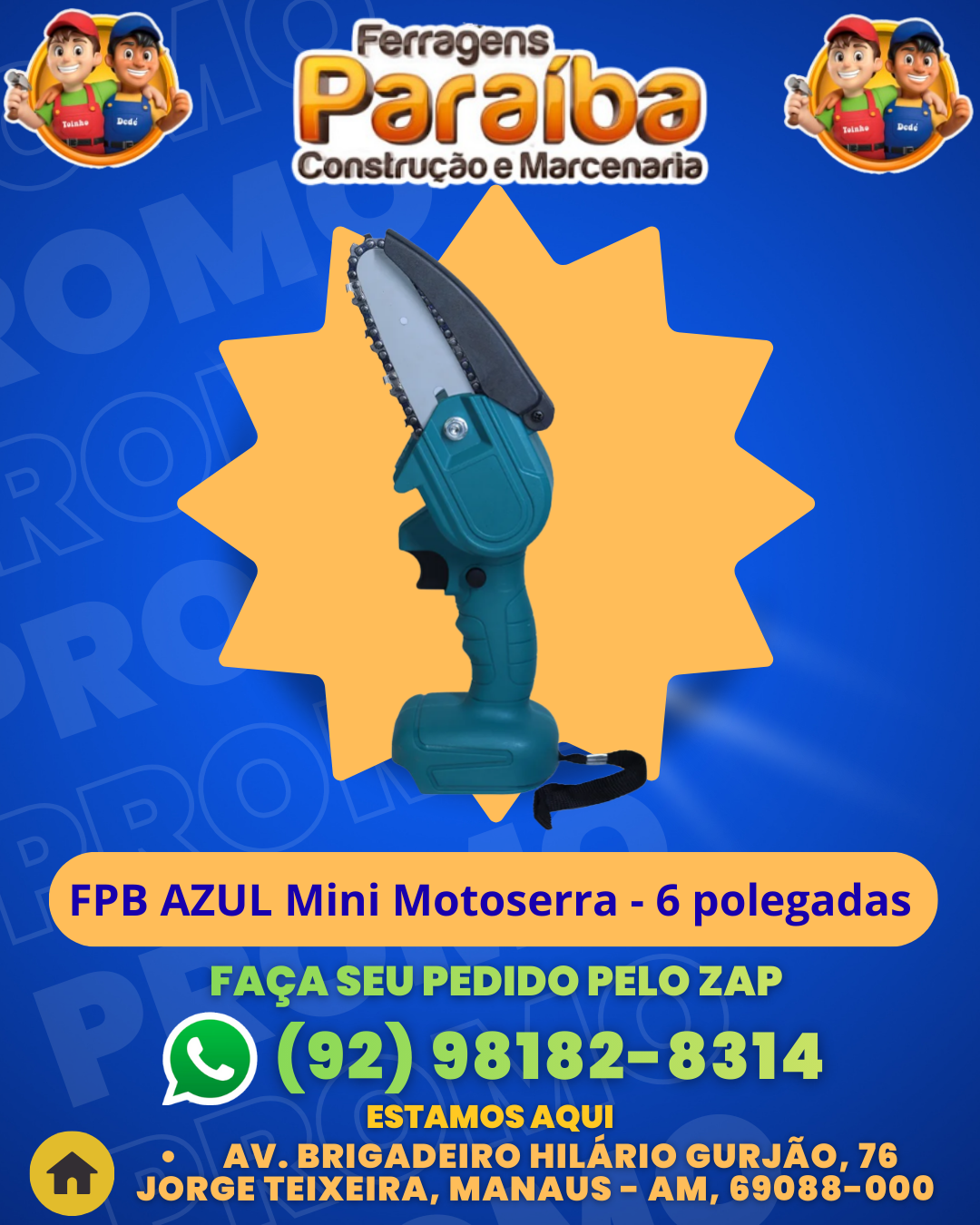 Mini Motoserra - 6 polegadas 1 1