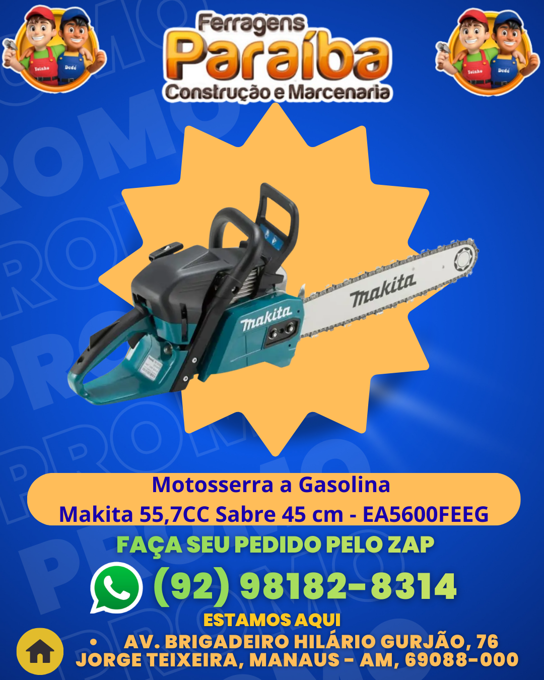 Motosserra a Gasolina  Makita 55,7CC Sabre 45 cm - EA5600FEEG 1 1