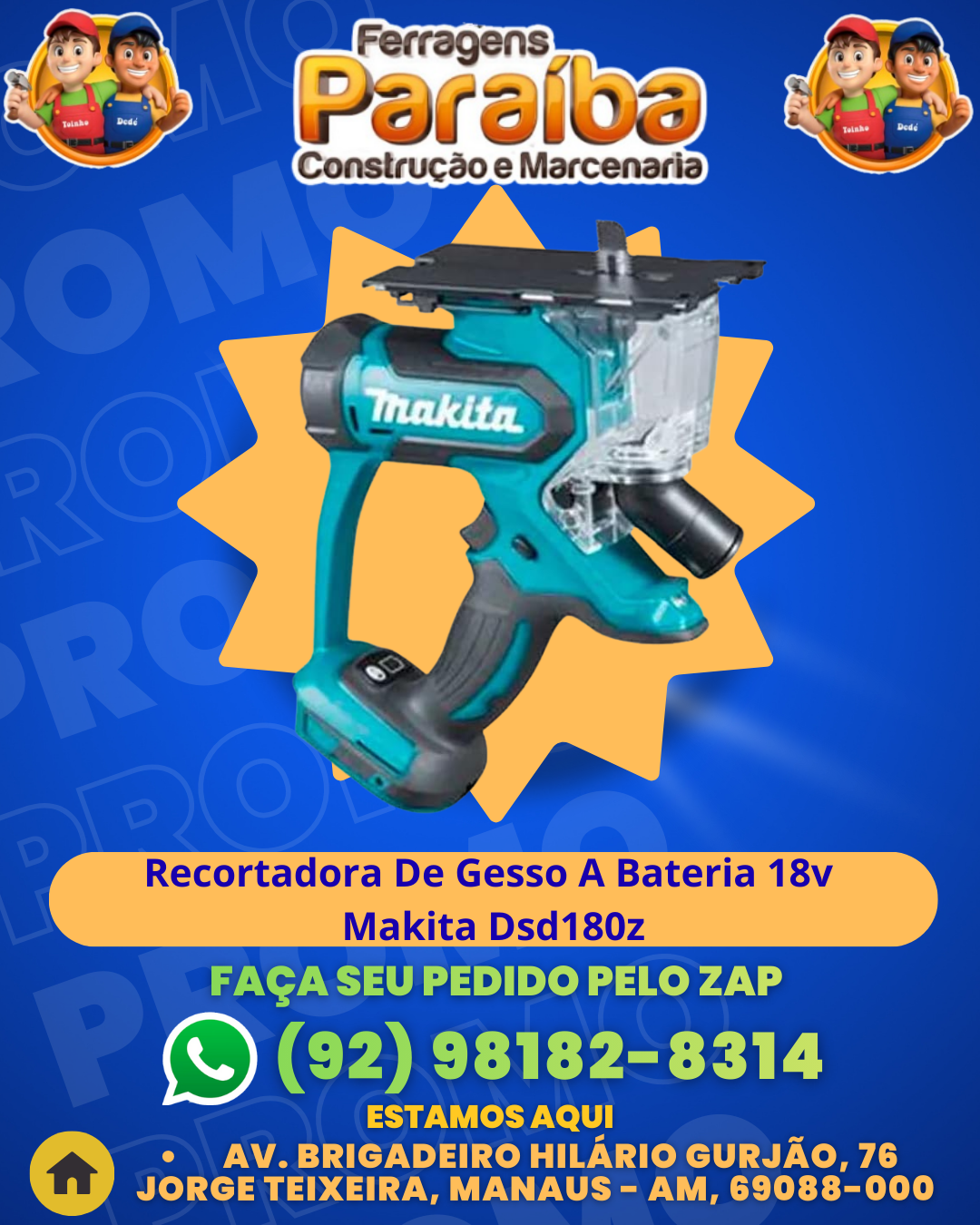 Recortadora De Gesso A Bateria 18v Makita Dsd180z 1 1 1