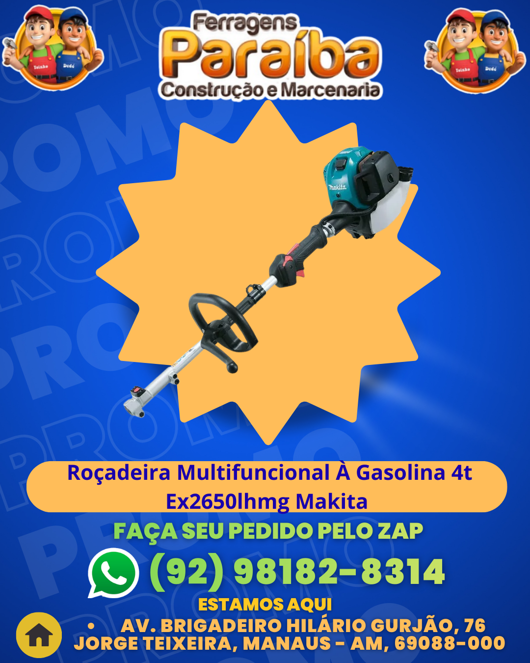 RoЗadeira Multifuncional ╖ Gasolina 4t Ex2650lhmg Makita 1 1