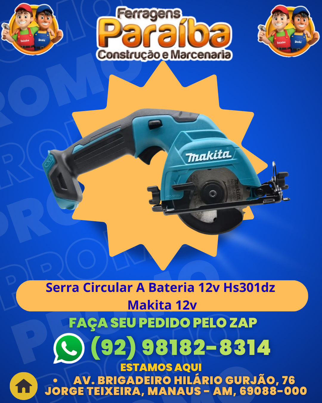 Serra Circular A Bateria 12v Hs301dz Makita 12v 1 1