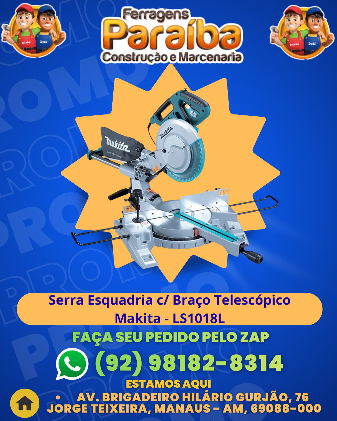 Serra Esquadria c BraЗo Telescвpico Makita - LS1018L 1 1