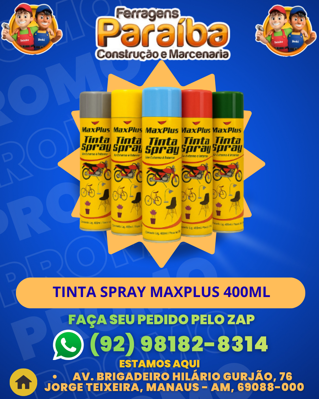 TINTA SPRAY MAXPLUS 400ML 1 1