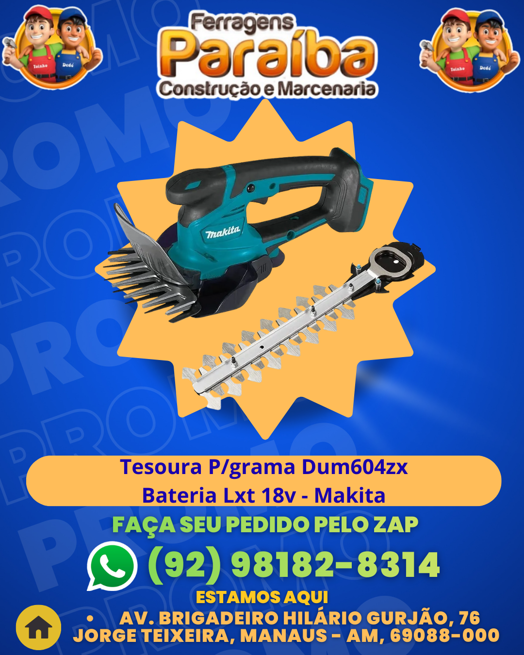Tesoura Pgrama Dum604zx Bateria Lxt 18v - Makita 1 1