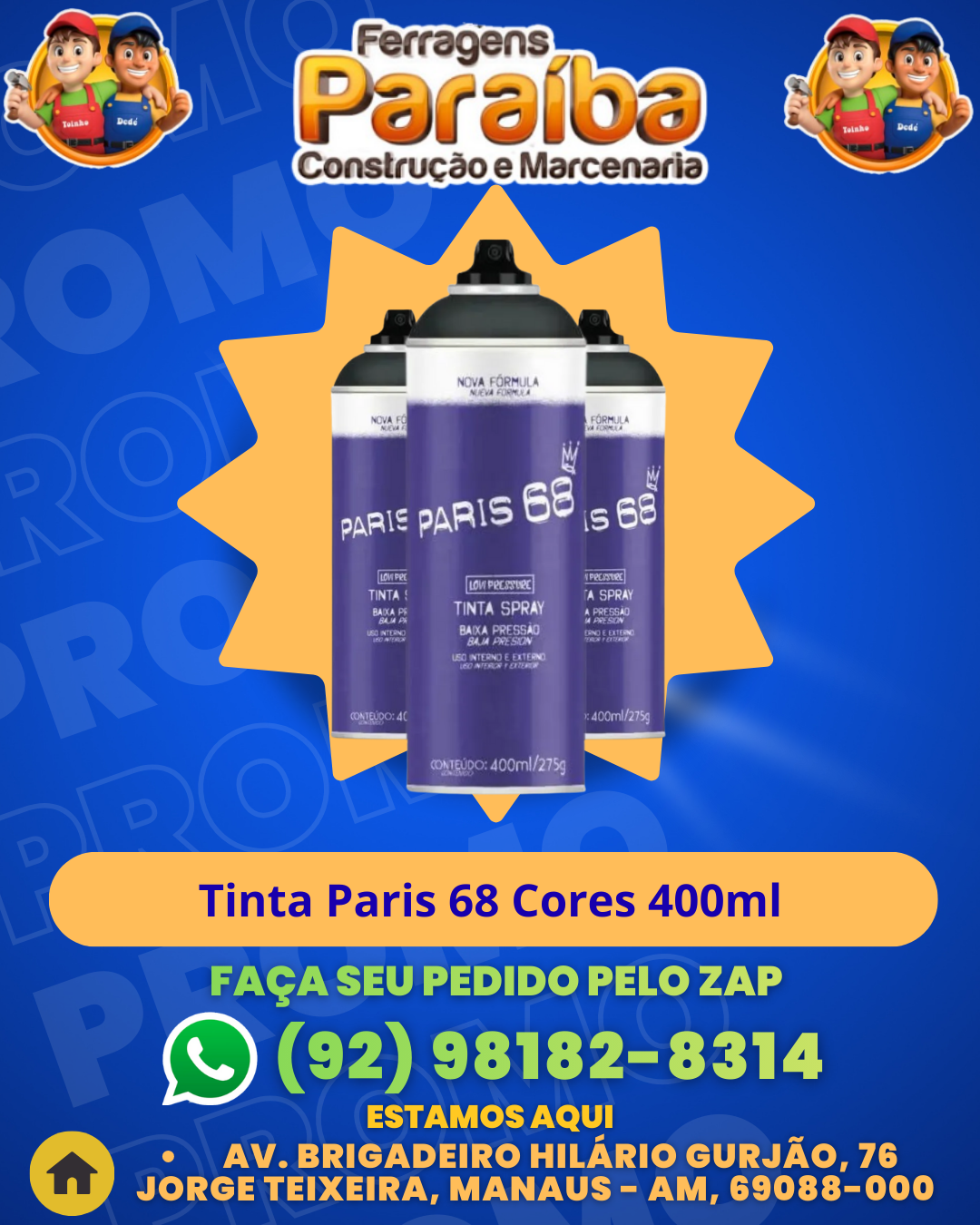 Tinta Paris 68 Cores 400ml  1 1