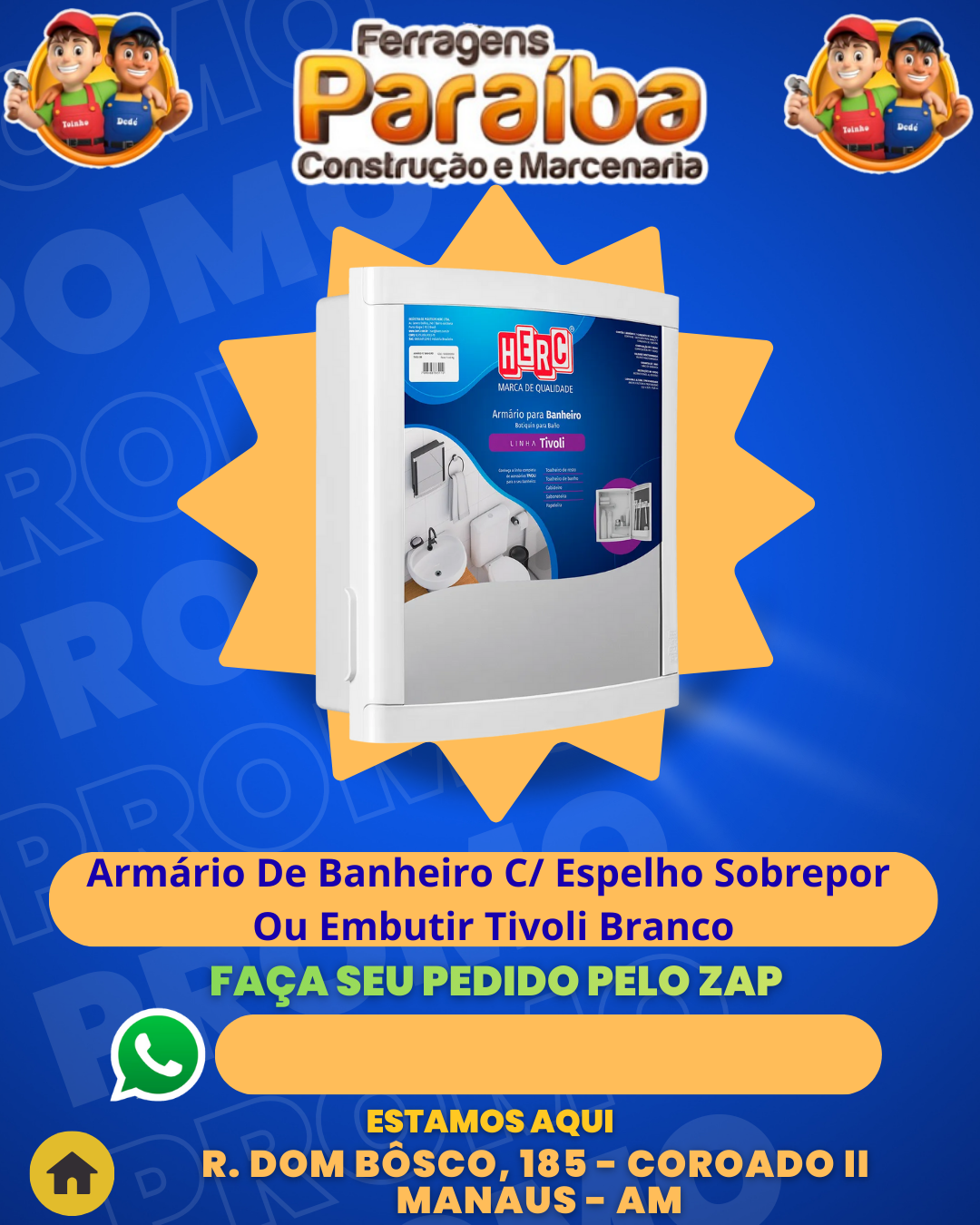 Armаrio De Banheiro C Espelho Sobrepor Ou Embutir Tivoli Branco 1