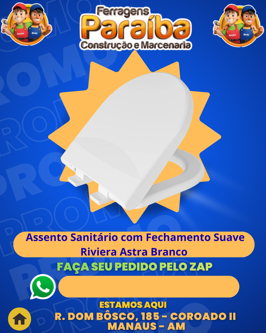 Assento Sanitаrio com Fechamento Suave Riviera Astra Branco 1