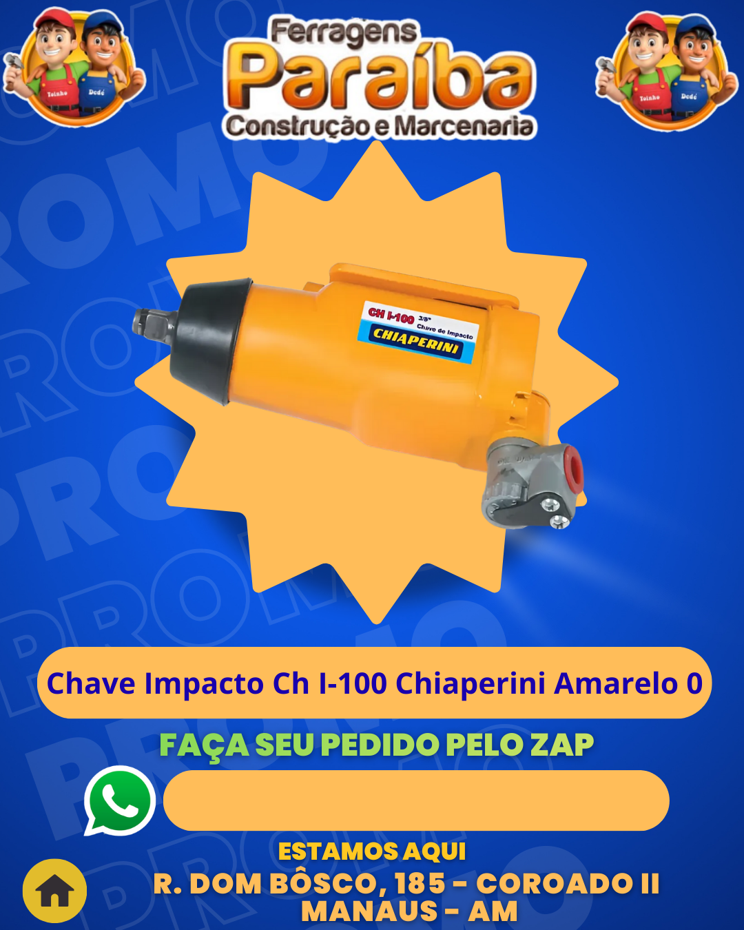 Chave Impacto Ch I-100 Chiaperini Amarelo 0 1