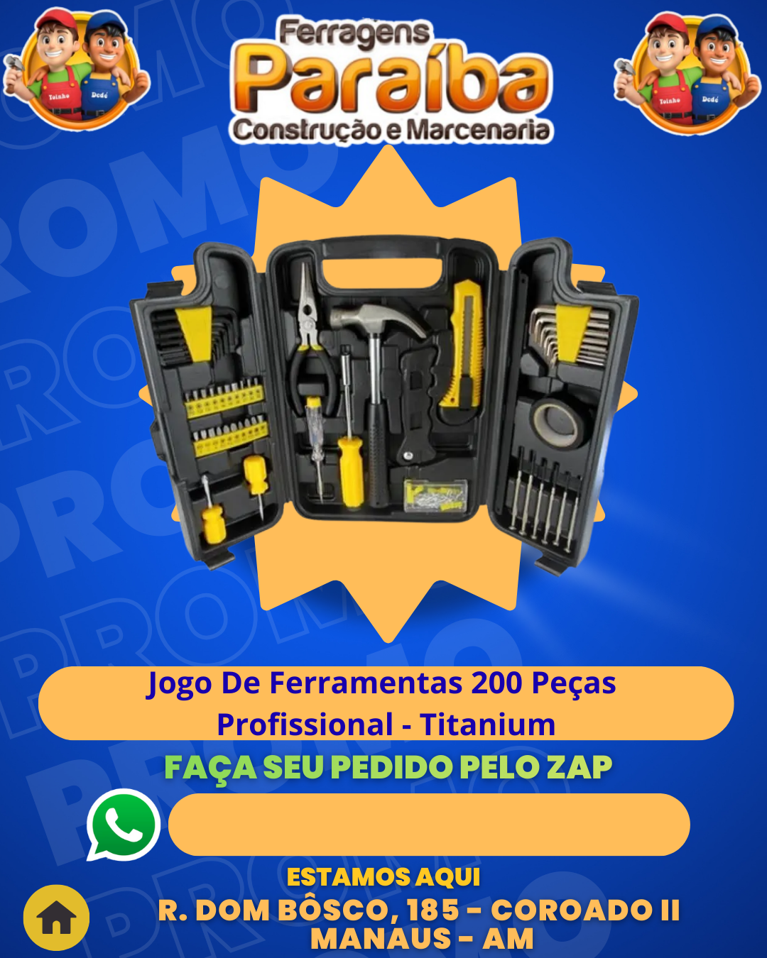 Jogo De Ferramentas 200 PeЗas - Profissional - Titanium 1