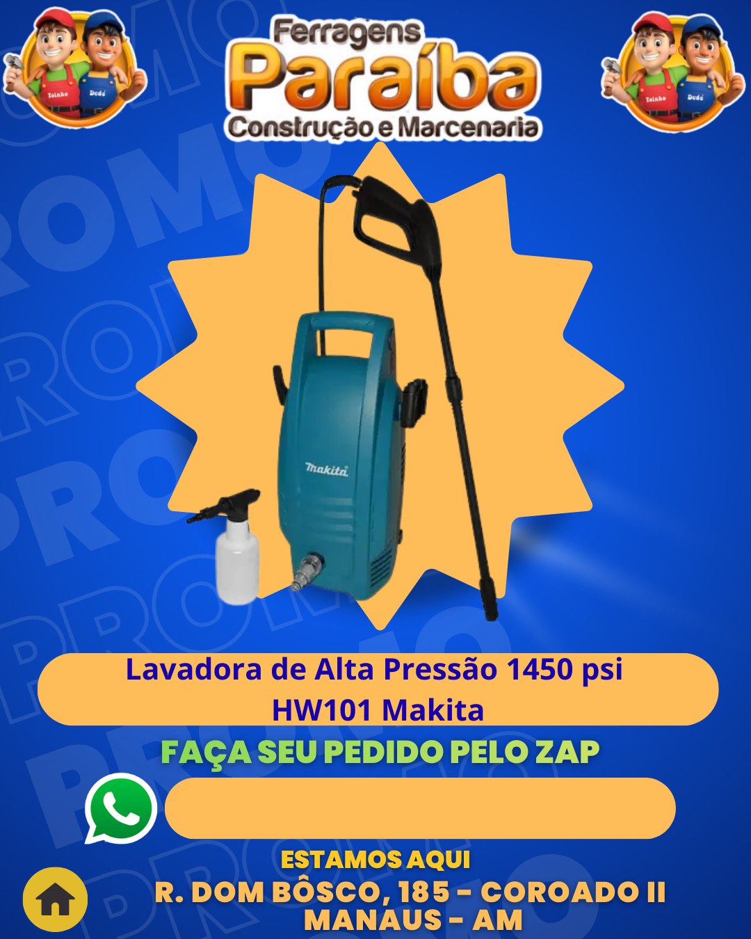 Lavadora de Alta Press╞o 1450 psi HW101 Makita 1