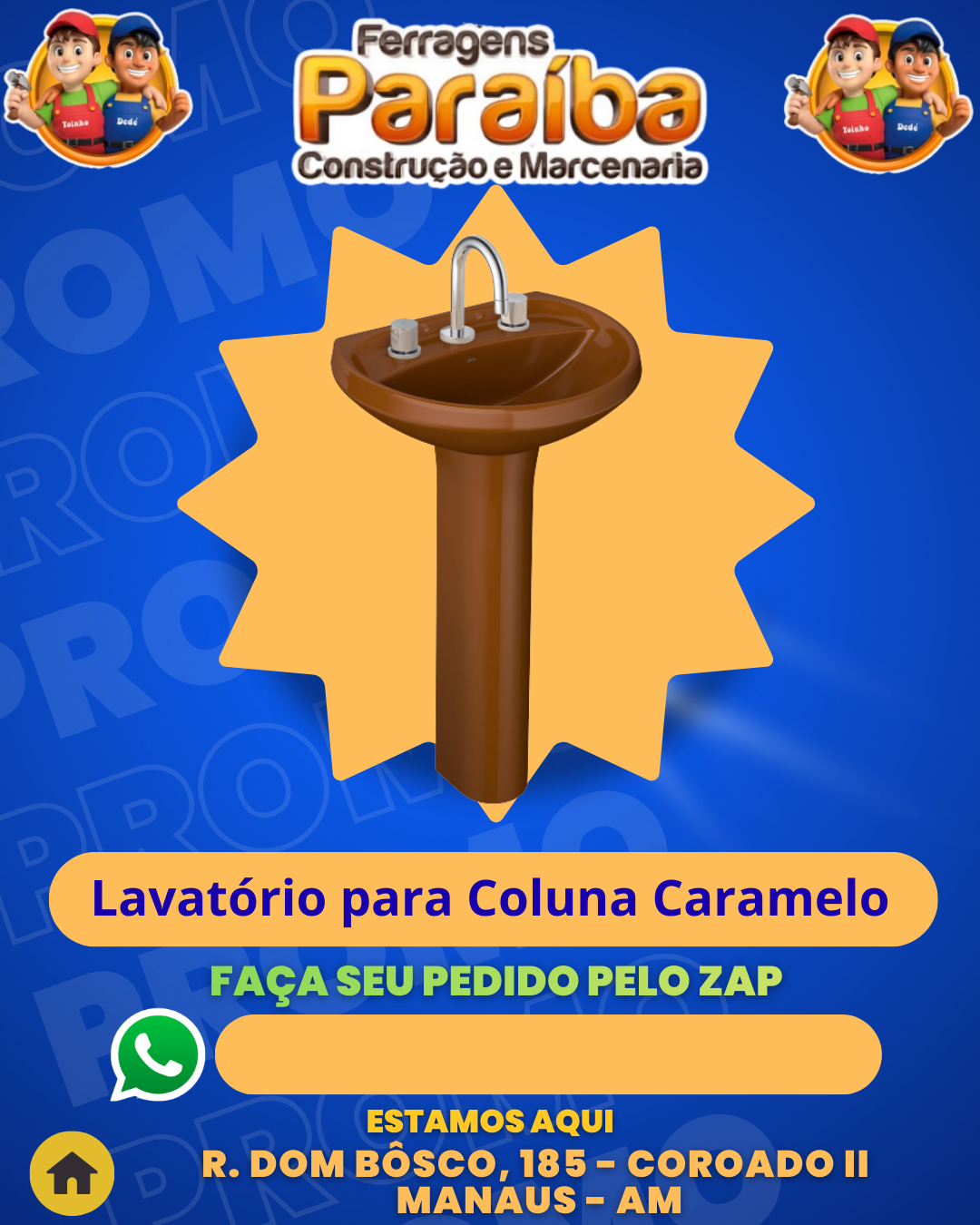 Lavatвrio para Coluna Caramelo 1