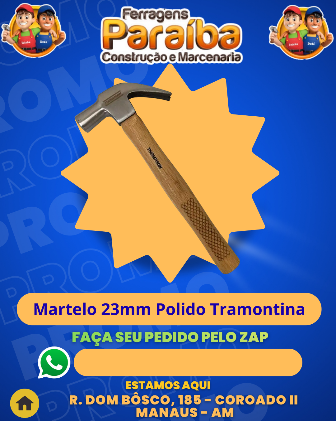 Martelo 23mm Polido Tramontina 1