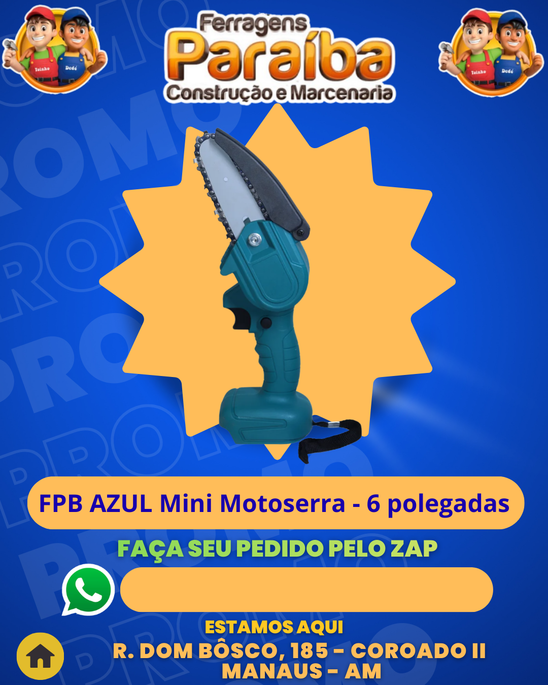 Mini Motoserra - 6 polegadas 1