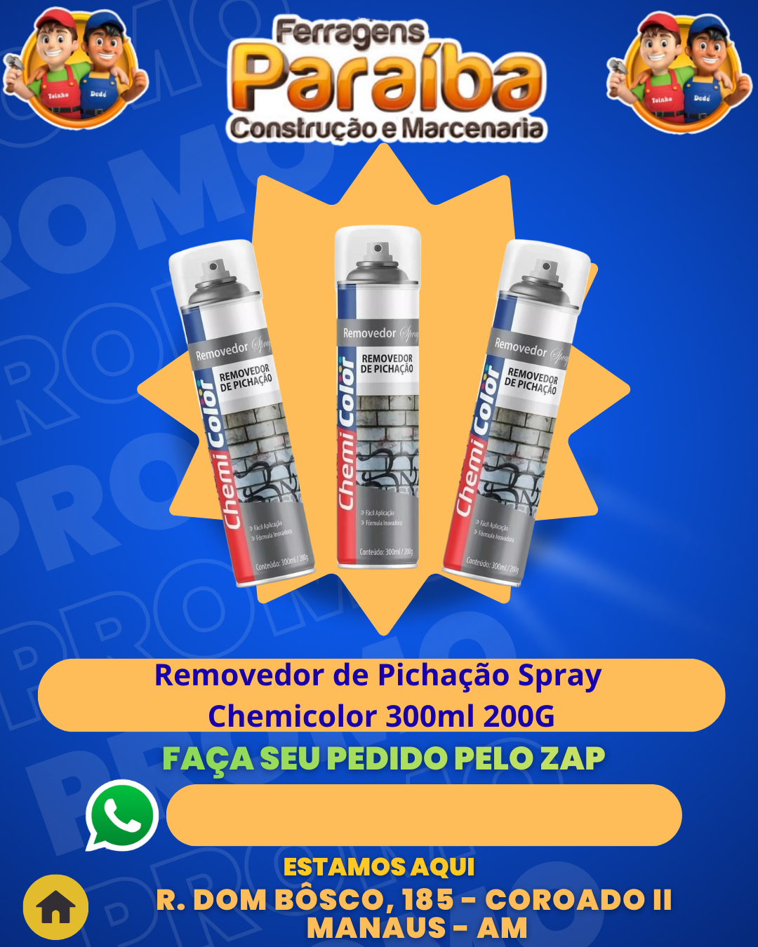 Removedor de PichaЗ╞o Spray Chemicolor 300ml 200G 1