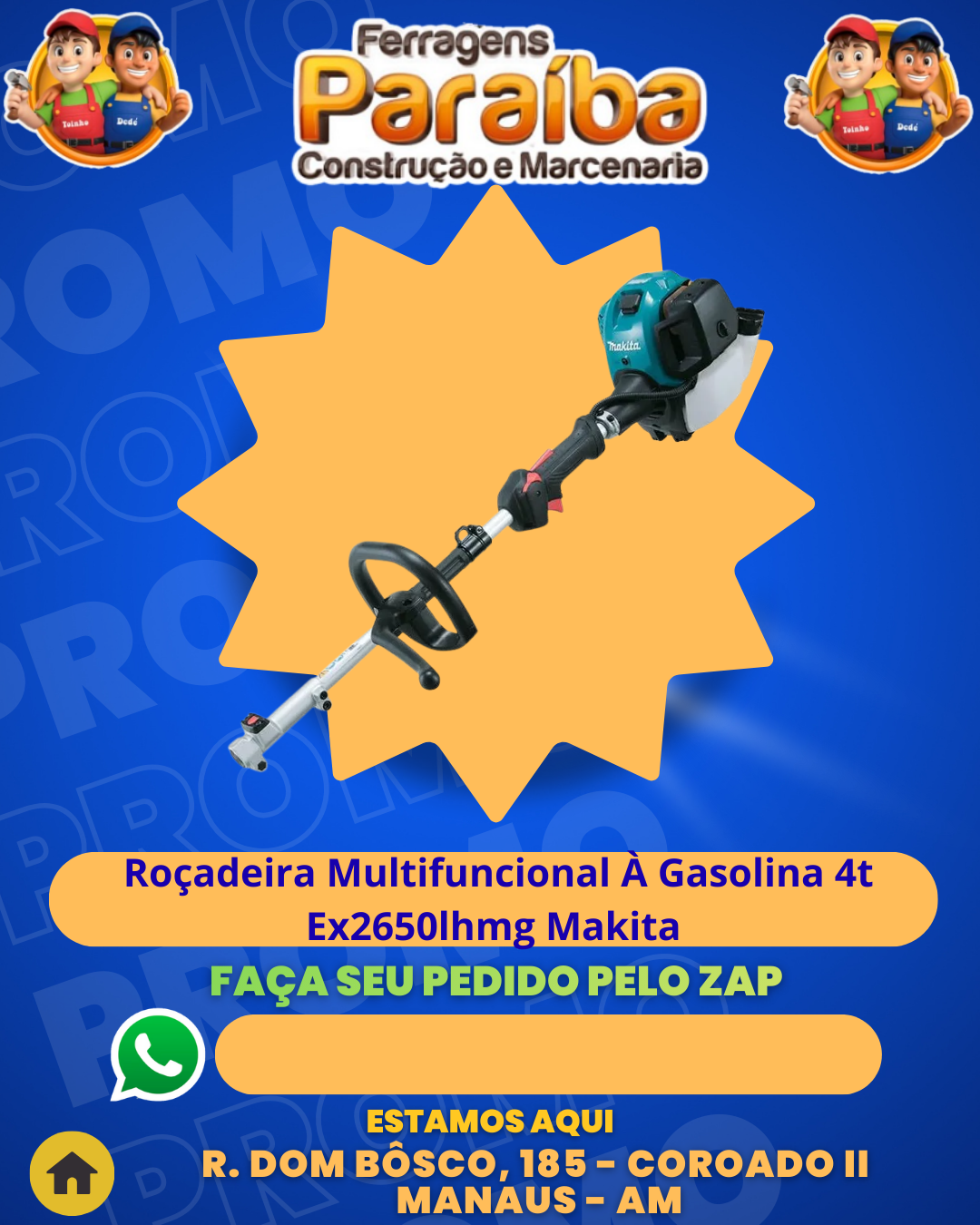 RoЗadeira Multifuncional ╖ Gasolina 4t Ex2650lhmg Makita 1