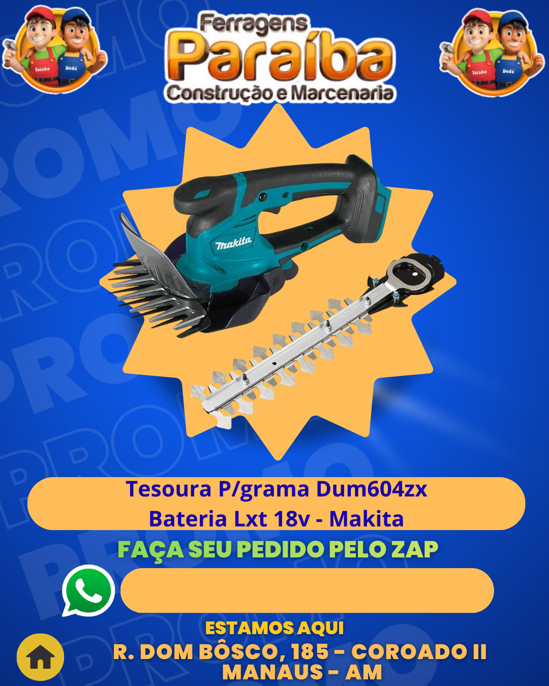 Tesoura Pgrama Dum604zx Bateria Lxt 18v - Makita 1