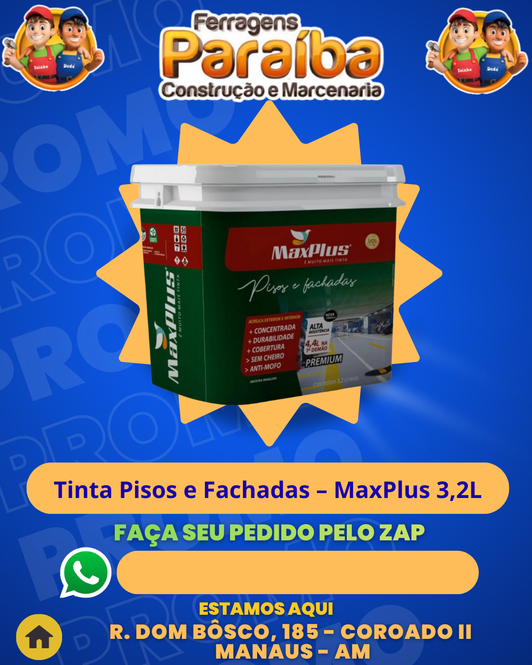 Tinta Pisos e Fachadas тАУ MaxPlus 3,2L 1