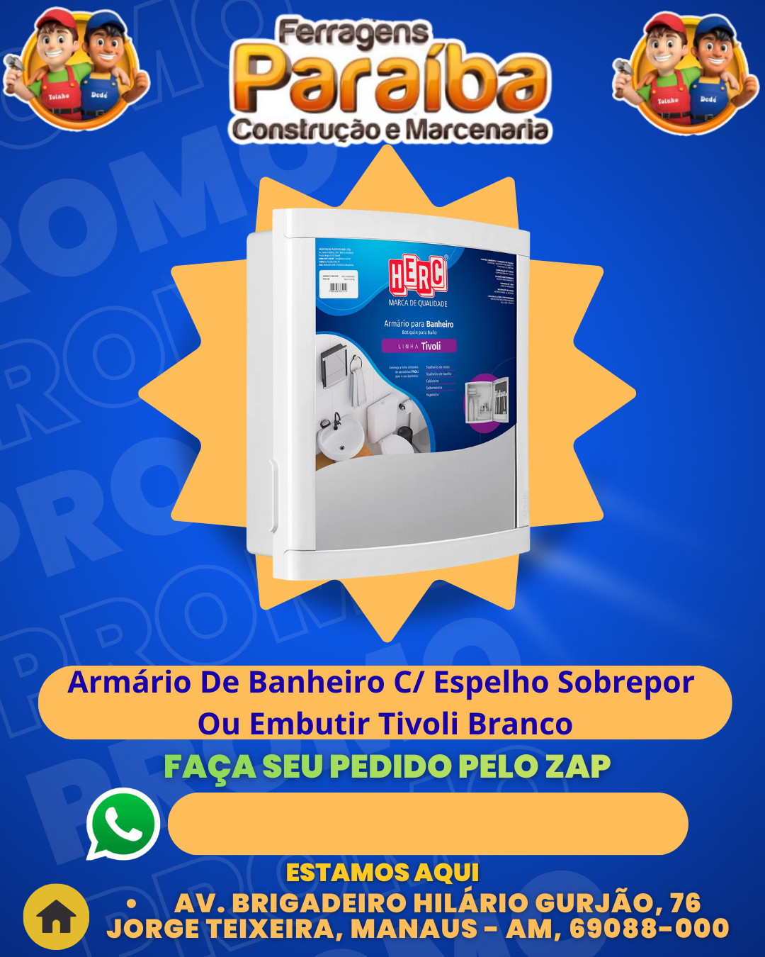 Armаrio De Banheiro C Espelho Sobrepor Ou Embutir Tivoli Branco 1