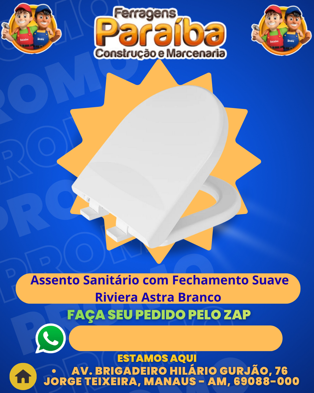 Assento Sanitаrio com Fechamento Suave Riviera Astra Branco 1