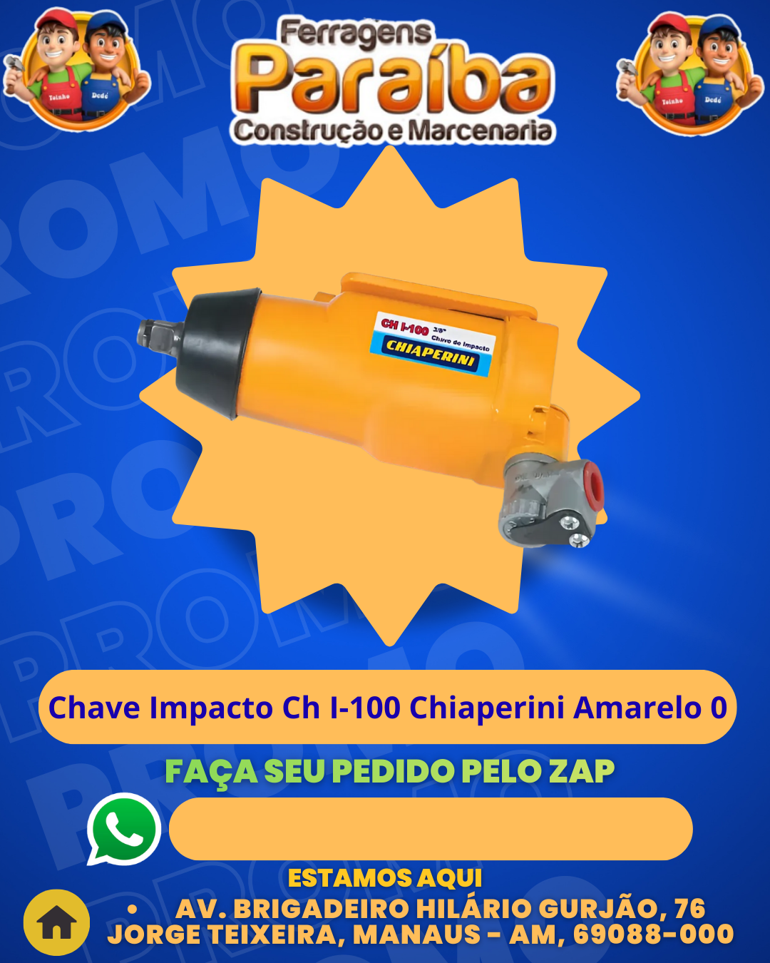 Chave Impacto Ch I-100 Chiaperini Amarelo 0 1