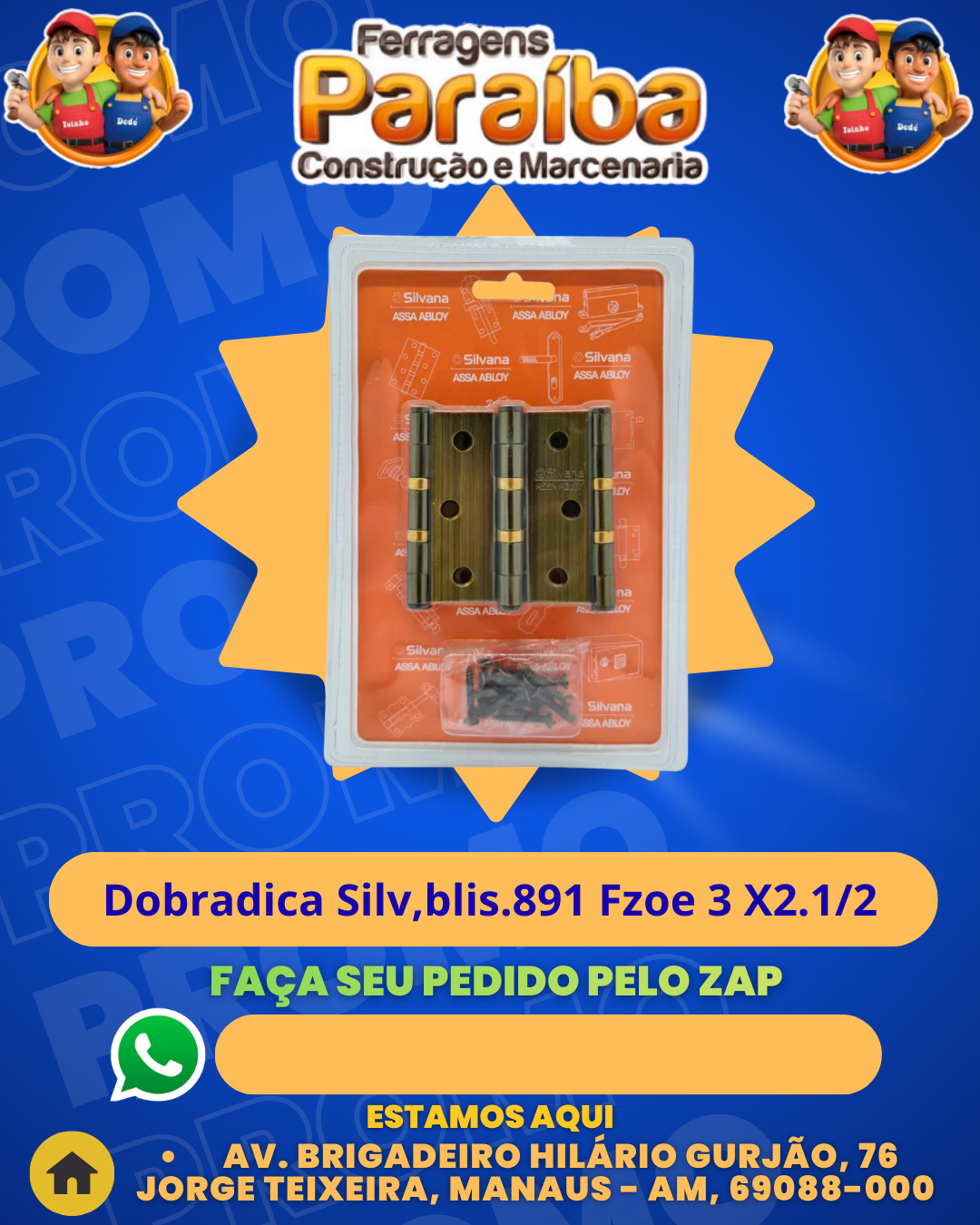 Dobradica Silv,blis.891 Fzoe 3 X2.12 1