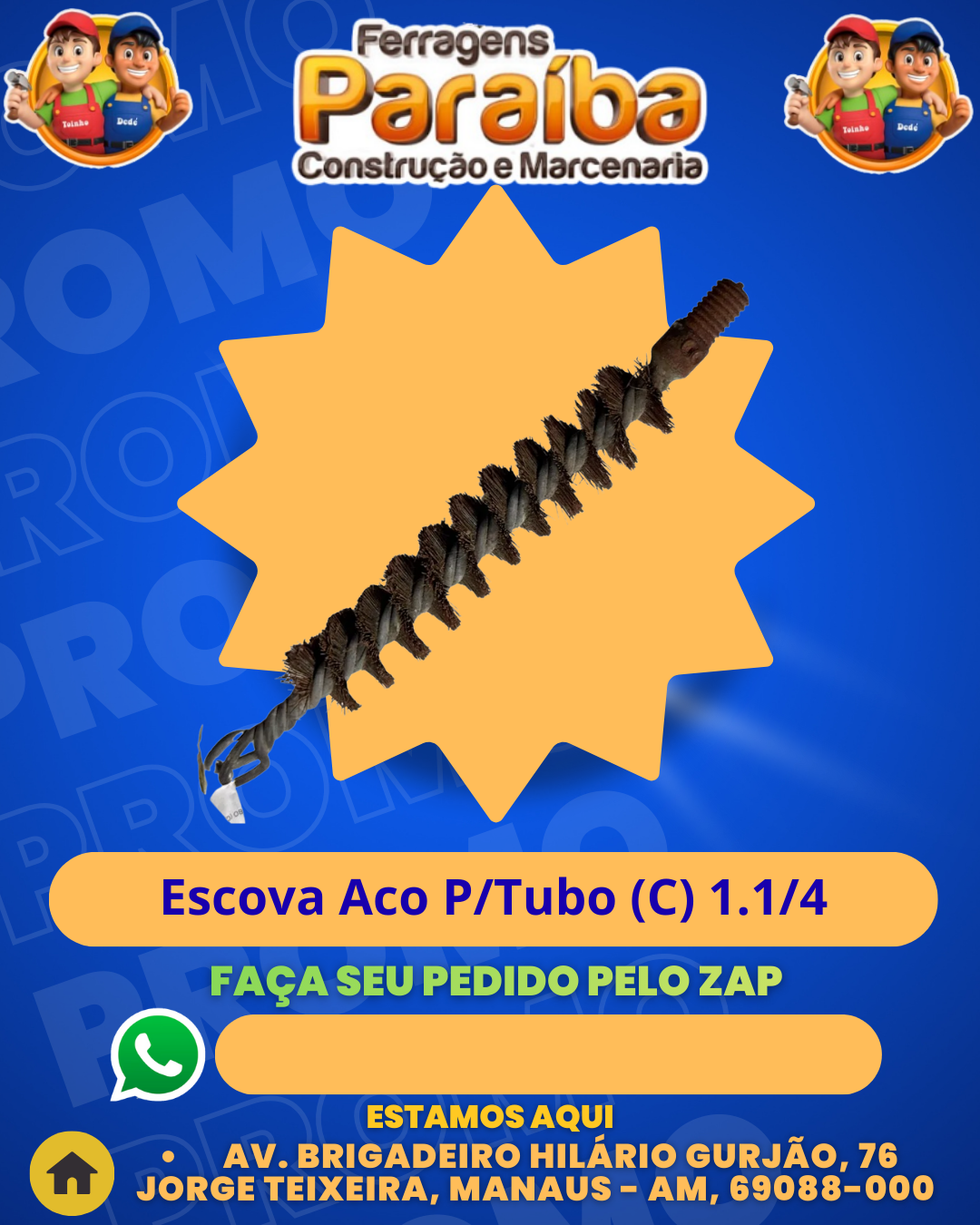 Escova Aco PTubo (C) 1.14 1