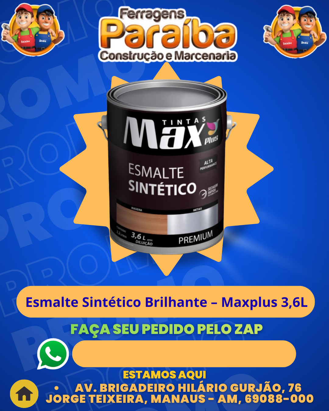 Esmalte Sint├йtico Brilhante тАУ Maxplus 3,6L 1