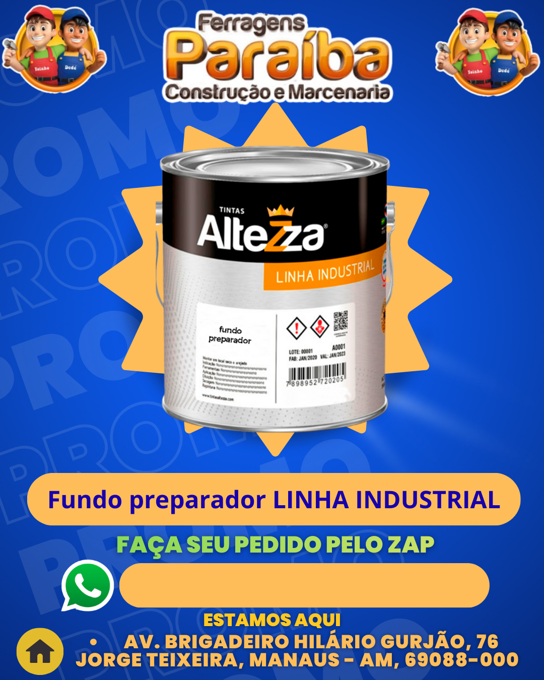 Fundo preparador LINHA INDUSTRIAL 1