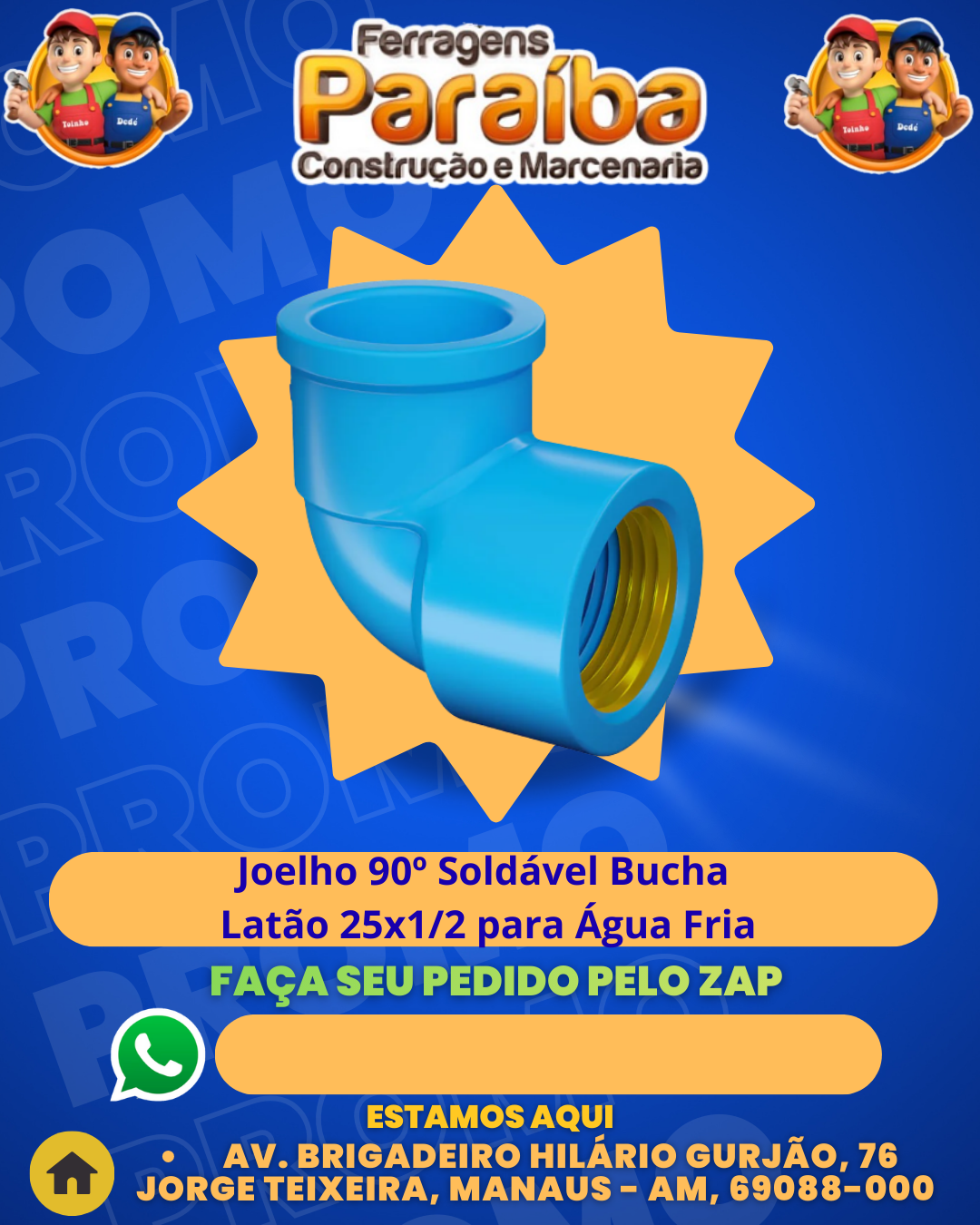 Joelho 90° Sold Bucha Lat╞o 25x12  1