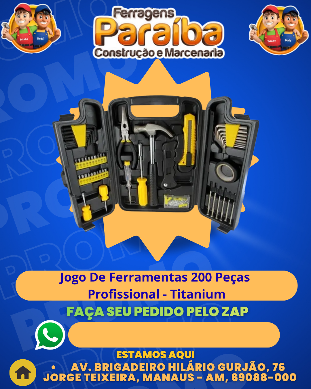 Jogo De Ferramentas 200 PeЗas - Profissional - Titanium 1