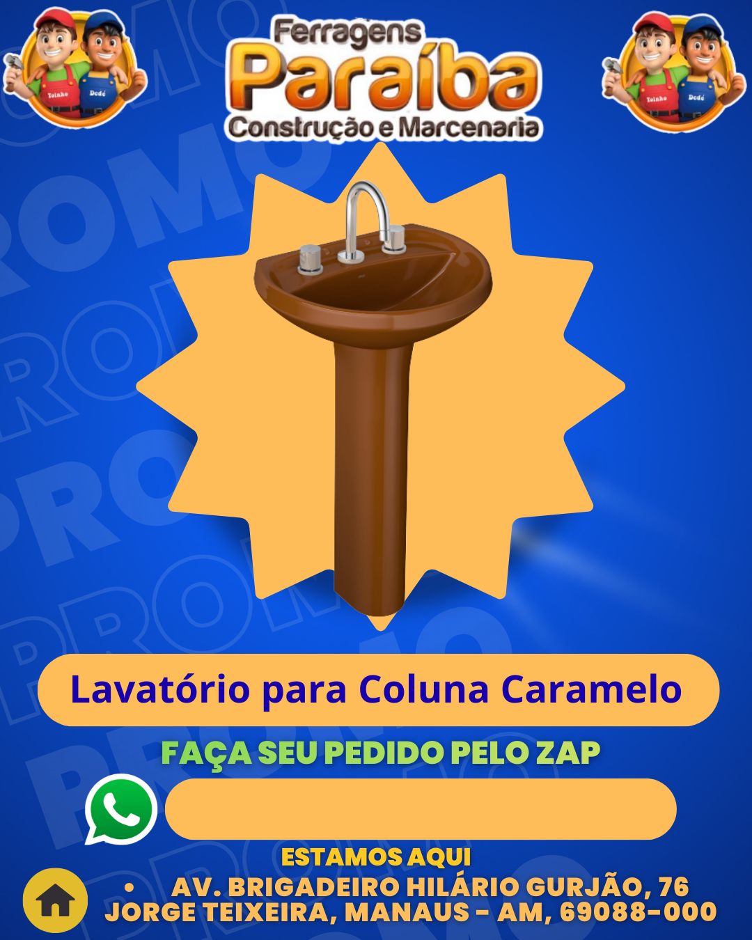 Lavatвrio para Coluna Caramelo 1