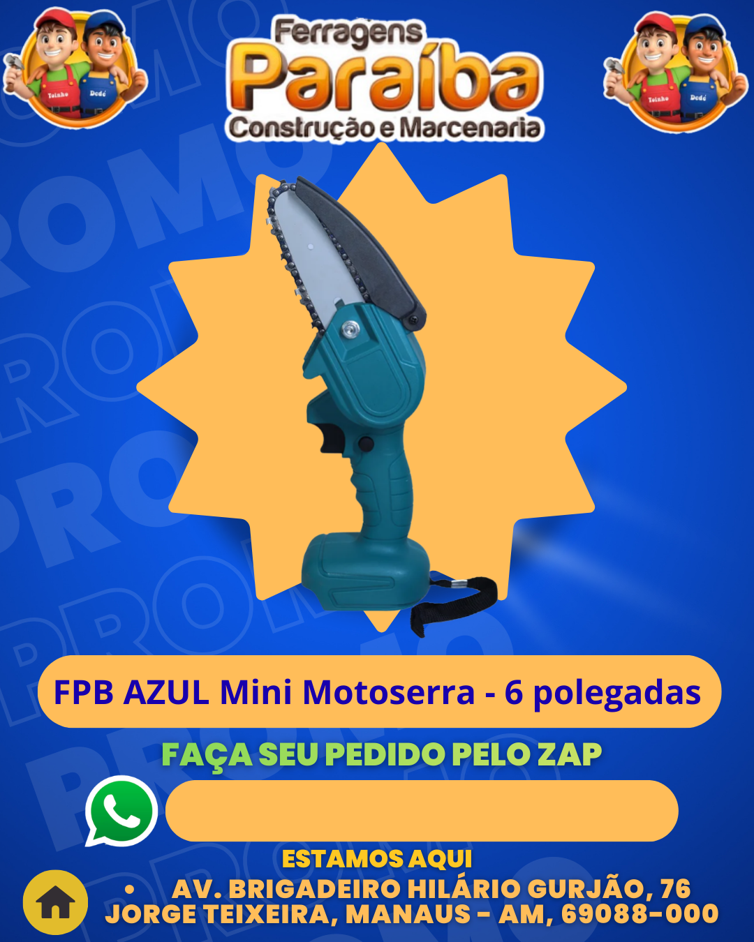 Mini Motoserra - 6 polegadas 1