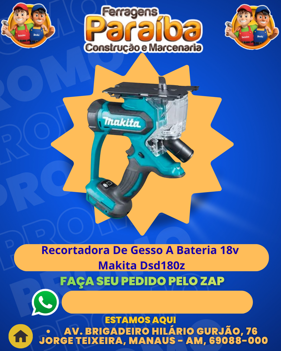 Recortadora De Gesso A Bateria 18v Makita Dsd180z 1 1