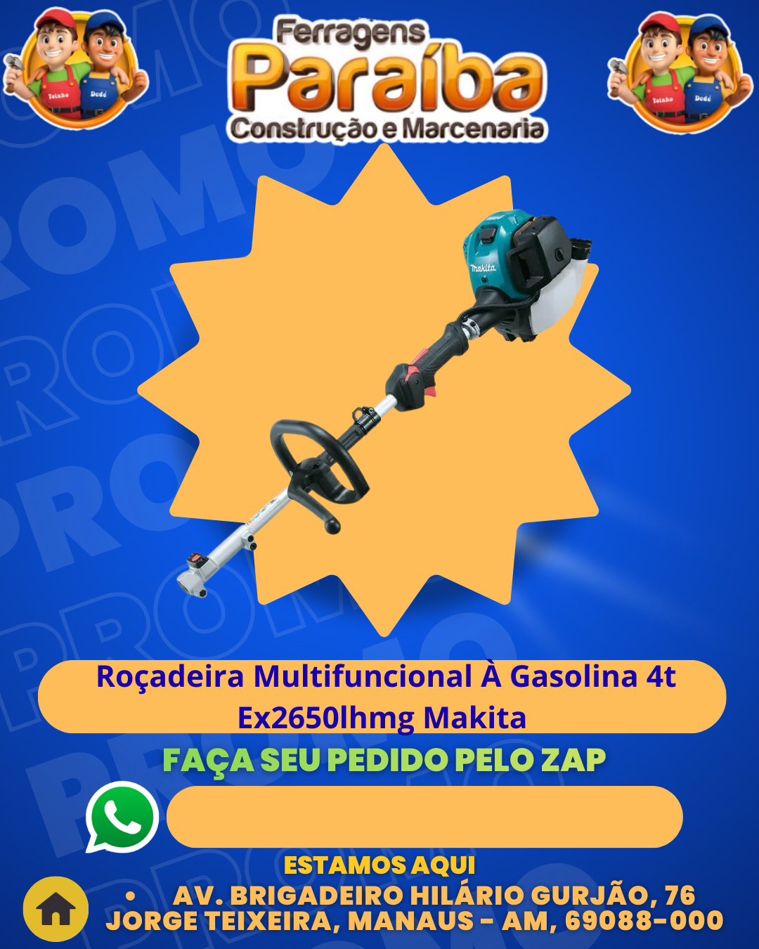 RoЗadeira Multifuncional ╖ Gasolina 4t Ex2650lhmg Makita 1