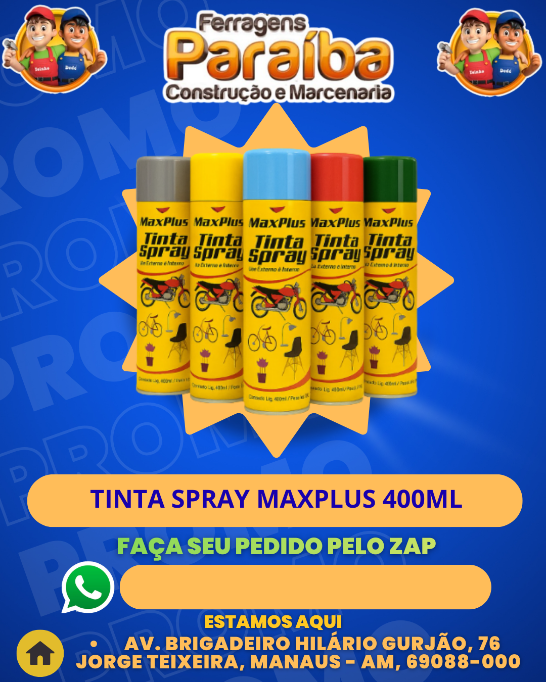 TINTA SPRAY MAXPLUS 400ML 1