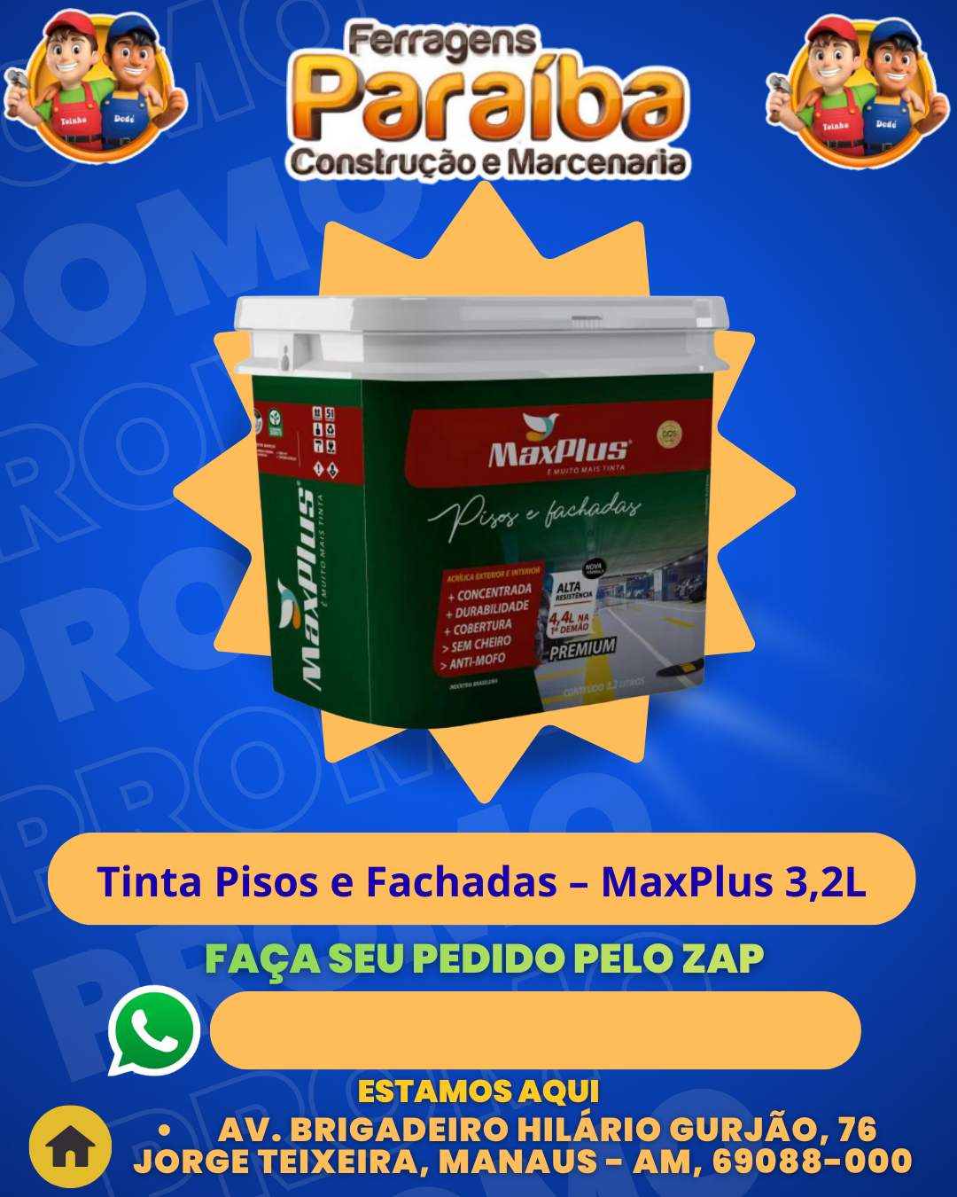 Tinta Pisos e Fachadas тАУ MaxPlus 3,2L 1